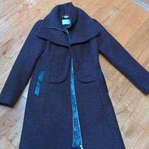 Soia & kyo Marled black/burgundy coat
